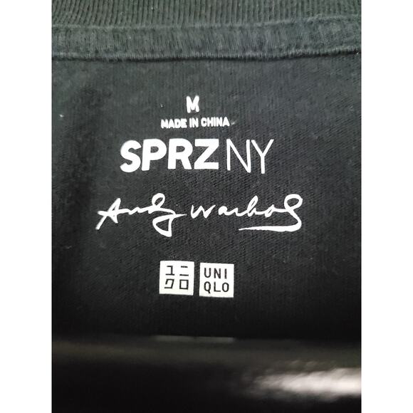 Andy Warhol Jean Michel Basquiat Graphic T-Shirt Size Medium Black SPRZNY - Picture 4 of 13